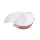 Plastic Microwave Cooking Pot Casserole Set/2Pcs 30*26 cm
