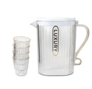 Plastic Tumbler & Jug Set/5 Pcs 3L/0.35L*4PCS