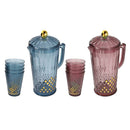 Plastic Tumbler & Jug Set/5 Pcs 2L/0.34L*4PCS