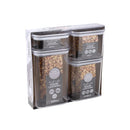 Acrylic Airtight Food Canister Set/4 Pcs 425+1000+1500+2000ml