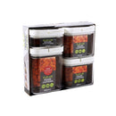 Acrylic Airtight Food Canister Set/4 Pcs 425+1000+1500+2000ml