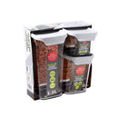Acrylic Airtight Food Canister Set/3 Pcs 0.5+1+1.5L
