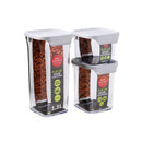 Acrylic Airtight Food Canister Set/3 Pcs 0.5+1+1.5L