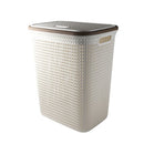 Plastic Laundry Hamper Basket with Lid 44*33.5*34 cm