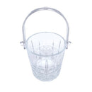 Glass Ice Bucket with handle and Tong Set 11.8*12.5 cm