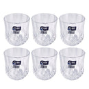 Lead Free Glass Tumblers Set/6 Pcs 260 ml