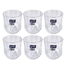 Lead Free Glass Tumblers Set/6 Pcs 260 ml