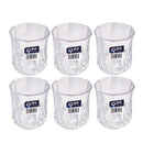 Lead Free Glass Tumblers Set/6 Pcs 200 ml