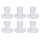 Lead Free Glass Tea Cup & Saucer Set/6 Pcs 170ml/12 cm
