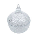 Crystal Glass Sugar Bowl Candy Jar 9.8*12 cm