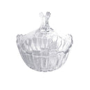 Crystal Glass Sugar Bowl Candy Jar 12.5*13 cm