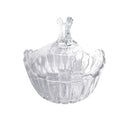 Crystal Glass Sugar Bowl Candy Jar 12.5*13 cm