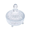 Crystal Glass Sugar Bowl Candy Jar 10*12 cm