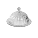 Glass Butter Dish Cake Dish Plate w Lid  cm