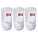 Lead Free Glass Tumblers Set/3 Pcs 410 ml