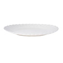 Round White Ceramic Plate Dinner Plate 14"