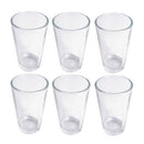 Lead Free Glass Tumblers Set/6 Pcs 100 ml
