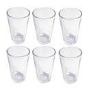 Lead Free Glass Tumblers Set/6 Pcs 100 ml