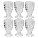 Lead Free Goblet Glass Tumbler Set/6 Pcs 11*6.3 cm
