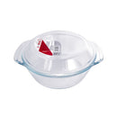 Round Glass Baking Dish w Lid 0.7 Litre