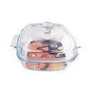 Rectangle Glass Baking Dish Casserole w Lid 0.8 Litre