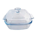 Rectangle Glass Baking Dish Casserole w Lid 0.8 Litre