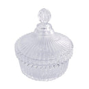 Crystal Glass Sugar Bowl Candy Jar 15*13.5 cm