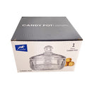 Crystal Glass Sugar Bowl Candy Jar 14.5*12 cm