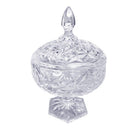 Crystal Glass Footed Sugar Bowl Candy Jar 16*25 cm