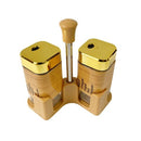 Glass Base Salt & Pepper Shaker Set/2 Pcs 14*14 cm