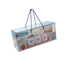 Ceramic Canister Set/3 Pcs with Wooden Tray 10*14 cm