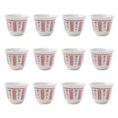 Ceramic Coffee Cup Cawa Set/12 Pcs 6.5*5 cm
