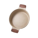 Beige Marble Non Stick Shallow Pot Casserole 26cm