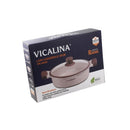 Beige Marble Non Stick Shallow Pot Casserole 30cm