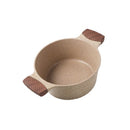 Beige Marble Non Stick Shallow Pot Casserole 30cm