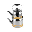 Stainless Steel Stovetop Tea Pot Kettle Set/2 Pcs 1.5L+2.8L