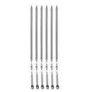 BBQ Accessories Metal Flat BBQ Skewers Pack/6 Pcs