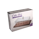 Rectangular Wooden Cake Stand with Acrylic Dome Lid 36.3*26.3*14.8 cm