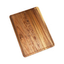 Rectangular Wooden Cake Stand with Acrylic Dome Lid 41.8*30*14.8 cm