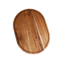 Rectangular Wooden Cake Stand with Acrylic Dome Lid 35.8*25.8*14.8 cm