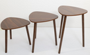 3 Piece Abstract MDF Side Table Set 40*36/40*46/40*56 cm