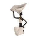 Beige Sculpture Statue Resin Lady 22*32cm