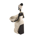 Beige Sculpture Statue Resin Lady 16*29cm