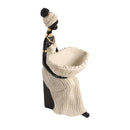 Beige Sculpture Statue Resin Lady 16*29cm