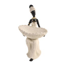 Beige Sculpture Statue Resin Lady 16*29cm