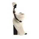 Beige Sculpture Statue Resin Lady 30*8cm