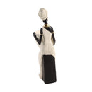 Beige Sculpture Statue Resin Lady 30*8cm