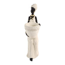 Beige Sculpture Statue Resin Lady 30*8cm
