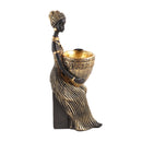 Gold Sculpture Statue Resin Lady 30*8cm