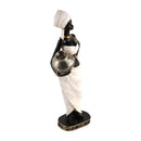 Beige Sculpture Statue Resin Lady 30 cm